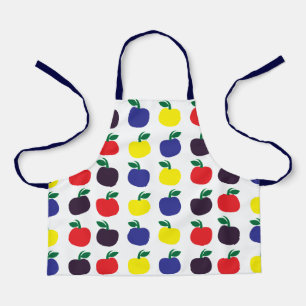 Delantal Manzanas Coloridas Frutas Niños