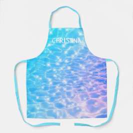 Delantal Manzanas de agua Azul ripazo agua moda nombre pers