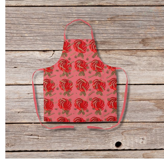 Delantal manzanas de inspiración Rosa y especias rosadas (Subido por el creador)