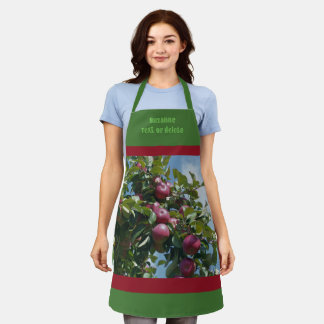Delantal Manzanas rojas en el país del árbol personalizadas