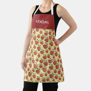 Delantal Manzanas rojas personalizadas