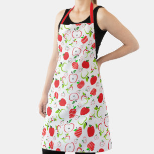 Delantal Manzanas rojas y verdes