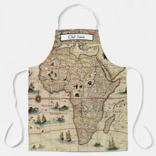 Delantal Mapa Antiguo de África