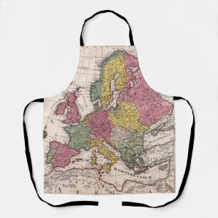 Delantal Mapa antiguo inspirado (9)