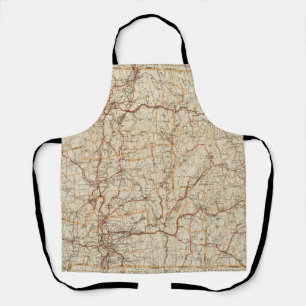 Delantal Mapa automovilístico de Massachusetts coche geográ