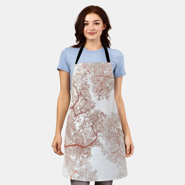 Delantal Mapa de árboles 2 (Gastado)