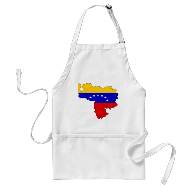 Delantal Mapa de la bandera de Venezuela (Frente)