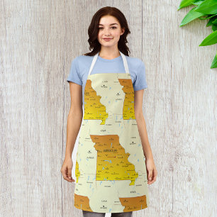 Delantal Mapa De Misuri