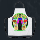 Delantal mapa de pie de reflexología<br><div class="desc">mapa reflexológico de pie masaje de reflexología de pies japonés Shiatsu.</div>