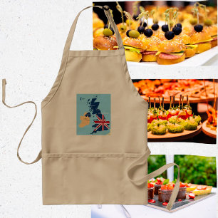 Delantal Mapa Del Aprón De Gran Bretaña