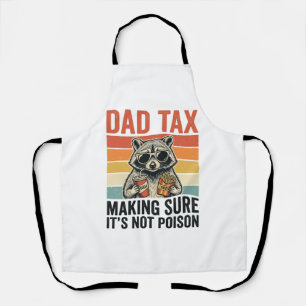 Delantal Mapache De Impuesto De Papá Diseño De Camiseta Div
