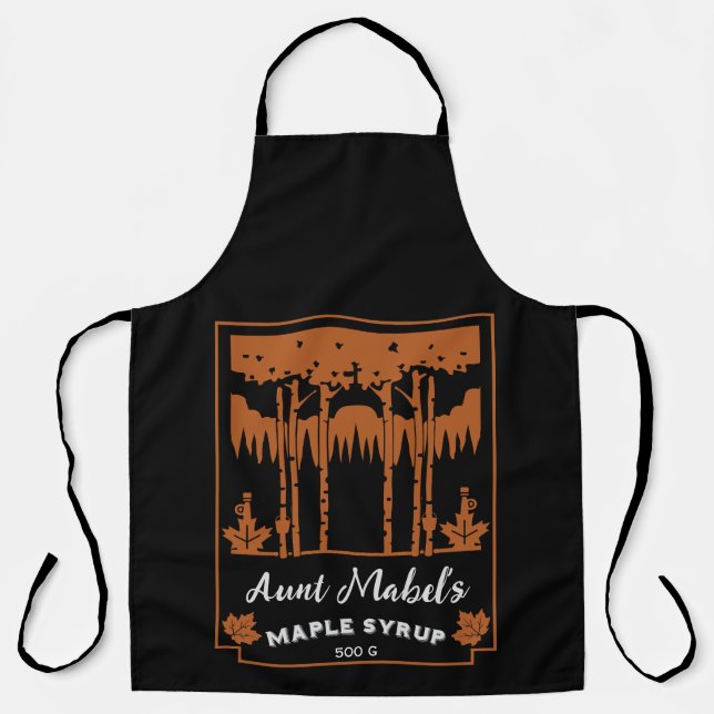 Delantal Maple Syrup Home Made Editable (Anverso)