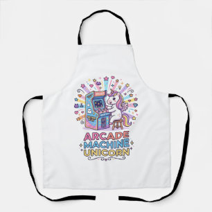 Delantal Máquina de Arcade de Unicornio Arte de Unicornio L