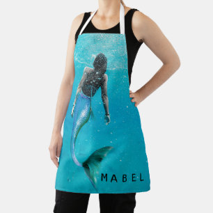 Delantal Mar del Océano Azul de Mermaid