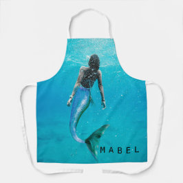 Delantal Mar del Océano Azul de Mermaid