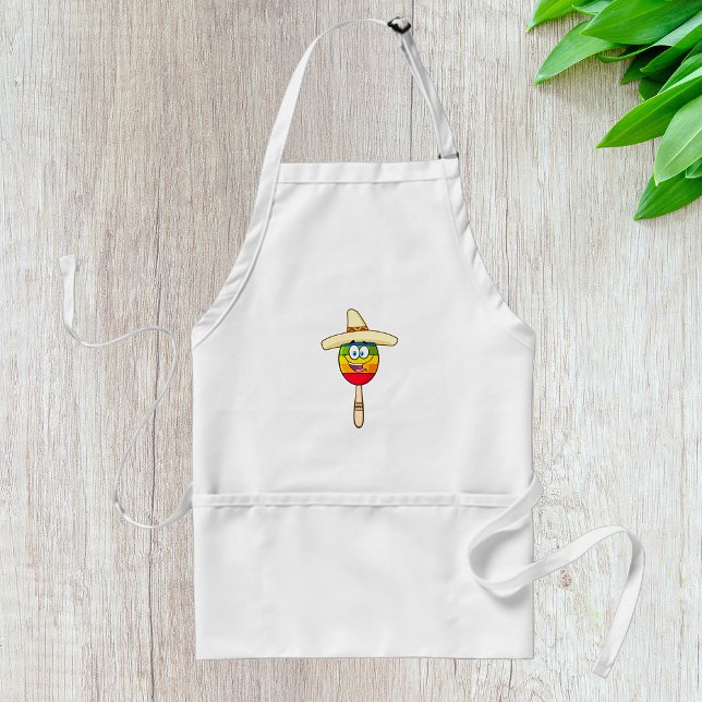 Delantal Maraca con Sombrero Colorida Fiesta (Subido por el creador)