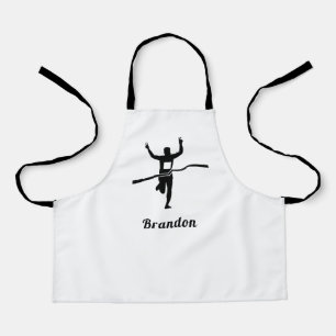 Delantal Marathon Runner Track Cross Country Running Name