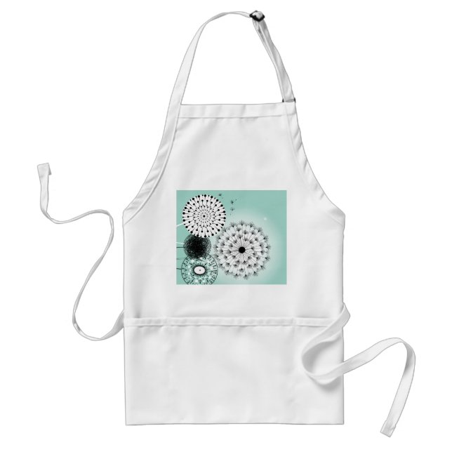 Delantal Maravilloso Dandelions Blue Apron (Frente)