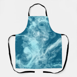 Delantal Marble de agua azul