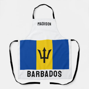 Delantal Marca de Barbados de nombre personalizado