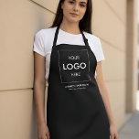 Delantal Marca de logotipo comercial en negro<br><div class="desc">Descubra el epítome de la profesionalidad personalizada con nuestros patrones personalizados, diseñados exclusivamente para encapsular la esencia de su marca! Nuestros delantales de calidad superior no son sólo un overlay protector; son una declaración de la identidad única de su marca. Con su logotipo de negocios personalizado y elegantemente bordado o...</div>