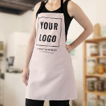 Delantal Marca de logotipo comercial Rubor Pink<br><div class="desc">Descubra el epítome de la profesionalidad personalizada con nuestros patrones personalizados, diseñados exclusivamente para encapsular la esencia de su marca! Nuestros delantales de calidad superior no son sólo un overlay protector; son una declaración de la identidad única de su marca. Con su logotipo de negocios personalizado y elegantemente bordado o...</div>