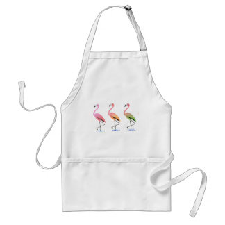 Delantal Marcha de los flamencos tropicales