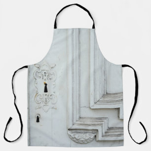 Delantal Marco de madera blanca