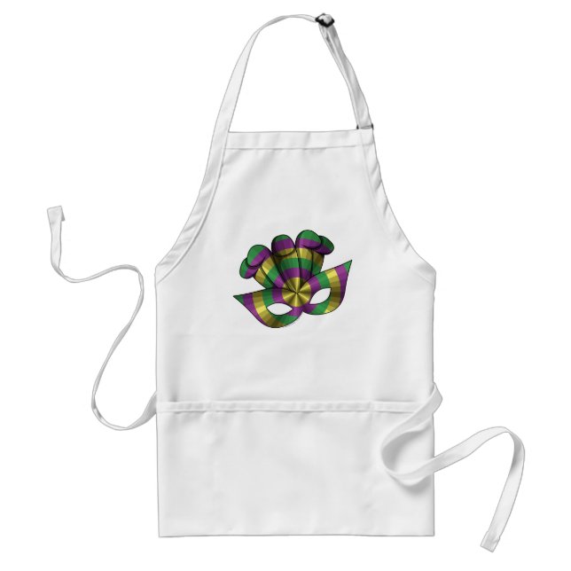 Delantal Mardi Gras Mask Apron (Frente)