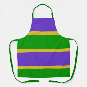 Delantal Mardi Gras Stripes