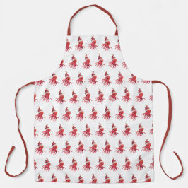 Delantal Mares de Octopus y saludos Santa Hat