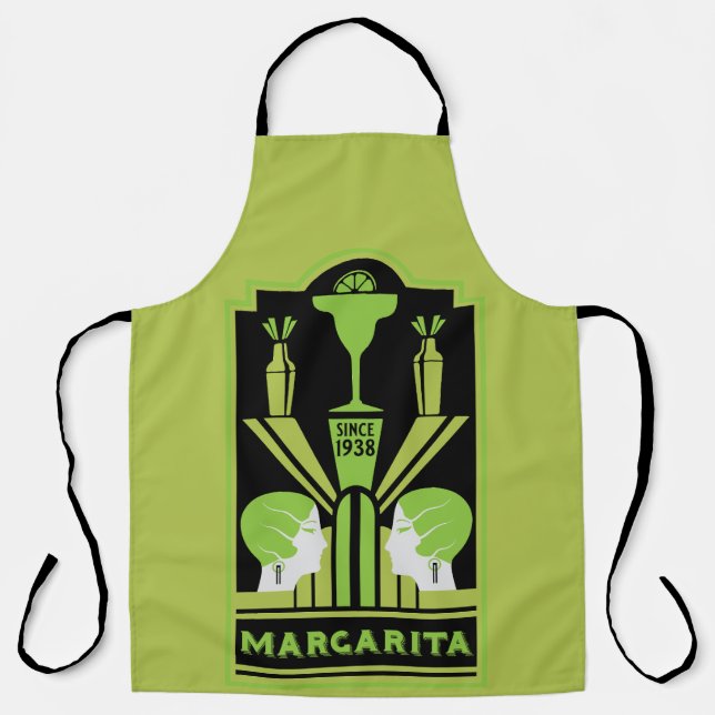 Delantal Margarita Art Deco Cocktail (Anverso)