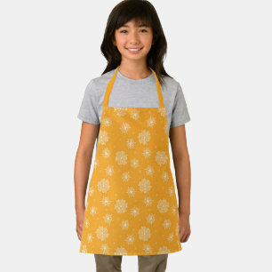 Delantal Margarita Caprichosa Floral Celestial para Niños