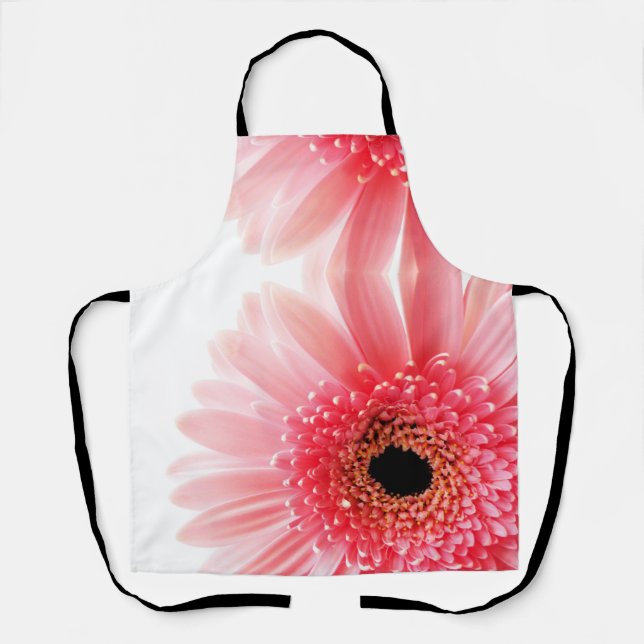 Delantal Margarita Gerbera Rosa (Anverso)