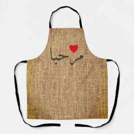 Delantal Marhaba - Bienvenida árabe - rústico