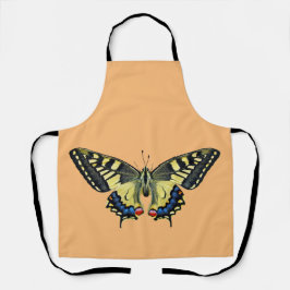 Delantal Mariposa amarilla y negra