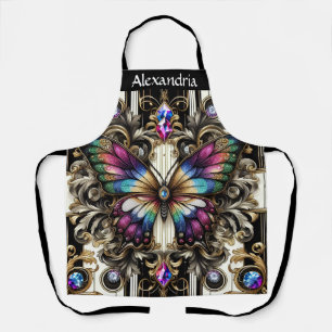 Delantal Mariposa Arcoíris Art Déco