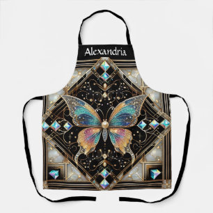 Delantal Mariposa Arcoíris Art Déco