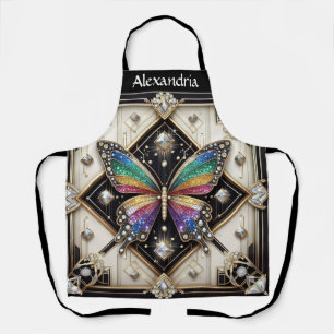Delantal Mariposa Arcoíris Art Déco