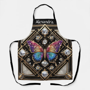 Delantal Mariposa Arcoíris Art Déco