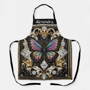 Delantal Mariposa Arcoíris Art Déco