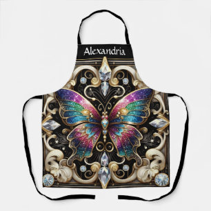Delantal Mariposa Arcoíris Art Déco
