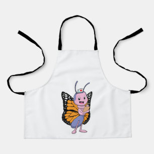 Delantal Mariposa como enfermera