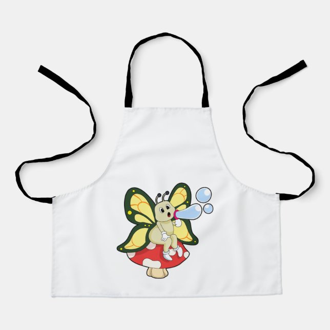Delantal Mariposa con burbujas de jabón (Anverso)