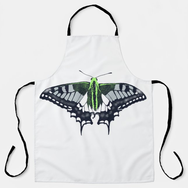 Delantal Mariposa de cola de cerda con bandera de género (Anverso)