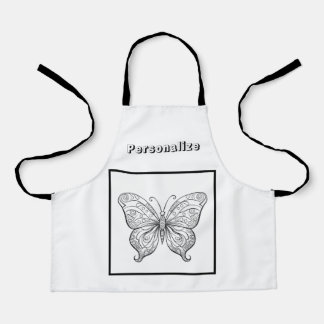 Delantal Mariposa de color personalizada