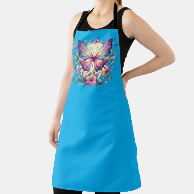 Delantal Mariposa de colores vivos (in situ)