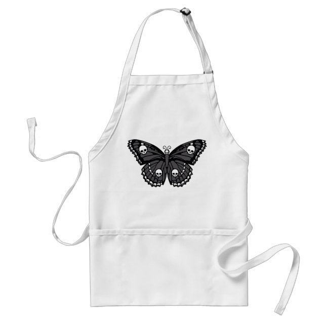 Delantal Mariposa de cráneo (Frente)