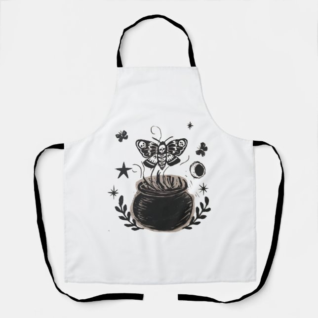 Delantal Mariposa de Halloween (Anverso)