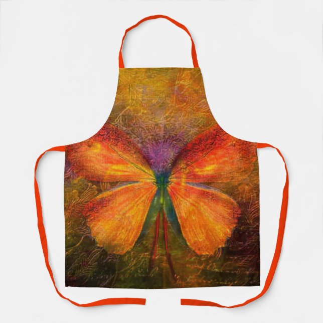 Delantal Mariposa elegante  (Anverso)